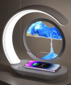 ZenFlow Sand Art Lamp with Wireless Charger