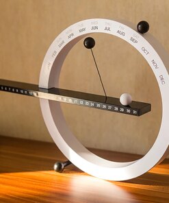 Creative Magnetic Ball Clock Perpetual Wall Calendar Novelty Home Decor European Style Living Room Bedroom Ornaments
