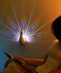Peacock Projector Lamp (Remote Controlled)