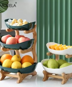 2/3 Layer Fruit Plate Home Living Room Plastic Snack Dish Creative Modern Dried Fruit Basket Candy Dish Cake Stand Salad Bowl