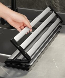 Roll up Dish Drying Rack Over The Sink for Kitchen Portable Aluminum Dish Rack Foldable Dish Drying Racks No rust No mildew New